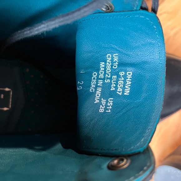 Ted Baker Dhavin Leather Ankle Boot Black, Size 11 - Picture 8 of 9